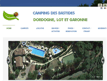 Tablet Screenshot of campingdesbastides.com